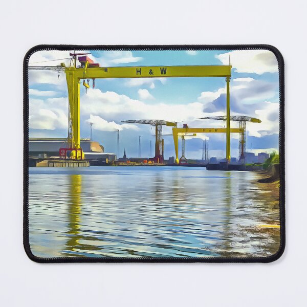 Item preview, The Cranes of Belfast, Ireland. (Painting) designed and sold by cmphotographs.