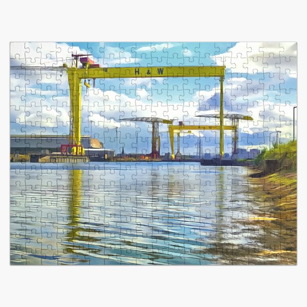 Item preview, The Cranes of Belfast, Ireland. (Painting) designed and sold by Colin Majury.