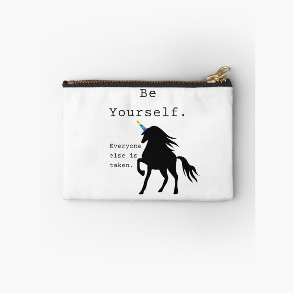 Item preview, Be Yourself Text and Unicorn  designed and sold by jingenuity.