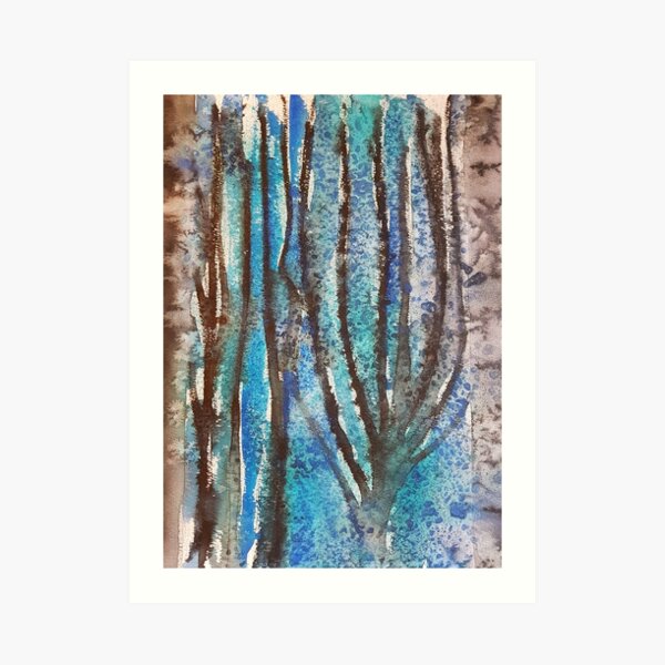 Abstract trees Art Print