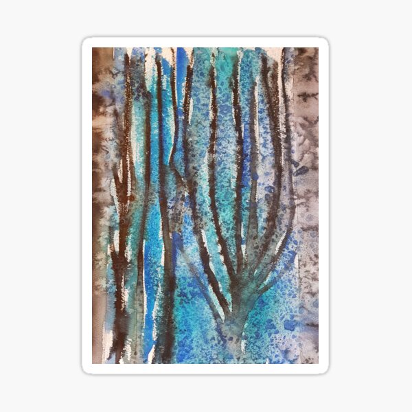Abstract trees Sticker