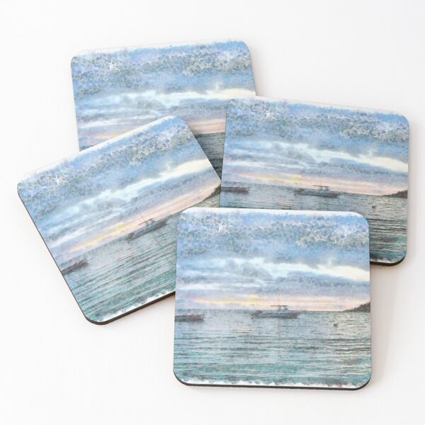 Item preview, Boats idling in the harbour designed and sold by ashishagarwal74.