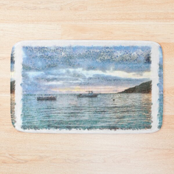 Item preview, Boats idling in the harbour designed and sold by ashishagarwal74.