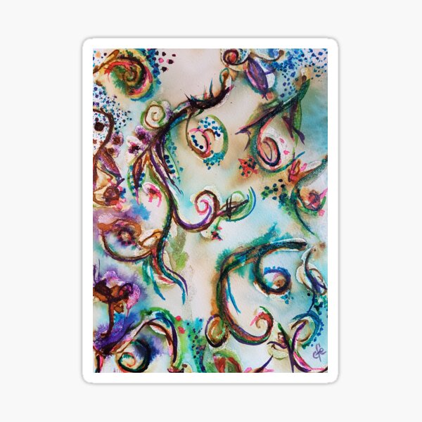 Wild flowers #CreateArtHistory @redbubble @library_vic Sticker