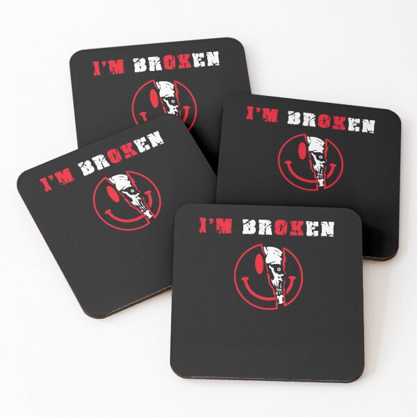 Item preview, Confused Smile I'm Broken Invisible Illness I'm OK Broken designed and sold by margeretelser.