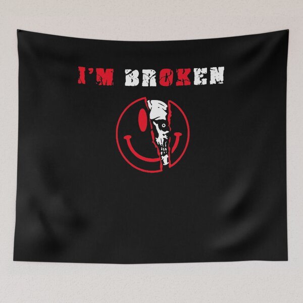 Item preview, Confused Smile I'm Broken Invisible Illness I'm OK Broken designed and sold by margeretelser.