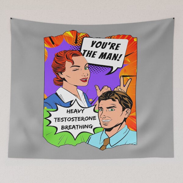 Item preview, Funny Retro Comics Man vs Woman designed and sold by AEROSPACE-IND.