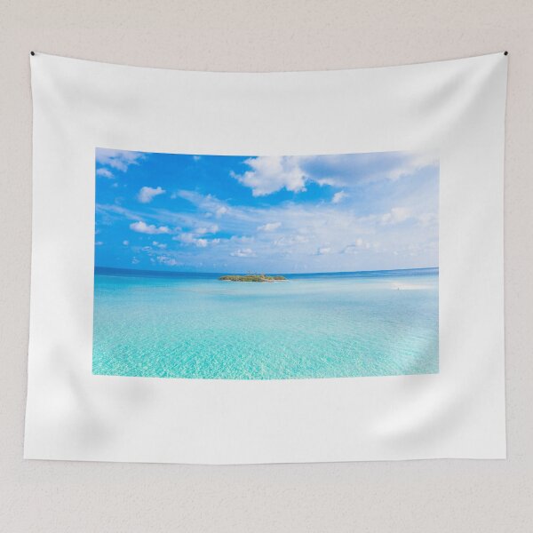 Item preview, Tropical Island, Maldives, Aqua Blue Ocean  designed and sold by newburyboutique.