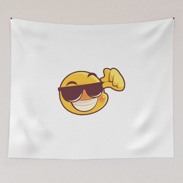 Item preview, Cool guy with sunglasses emoji - emoji day designed and sold by DOOSKY M.