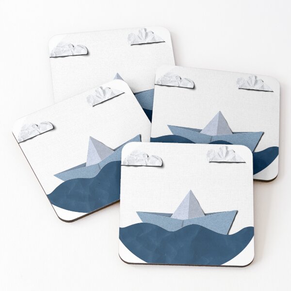 Item preview, Blue Paper Cut Boat designed and sold by C. Tarantino.