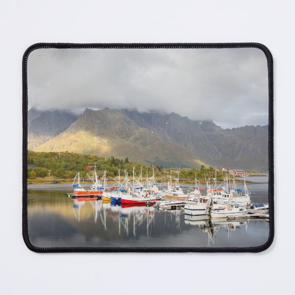 Item preview, Boats in Lofoten Islands designed and sold by Dominika Aniola.