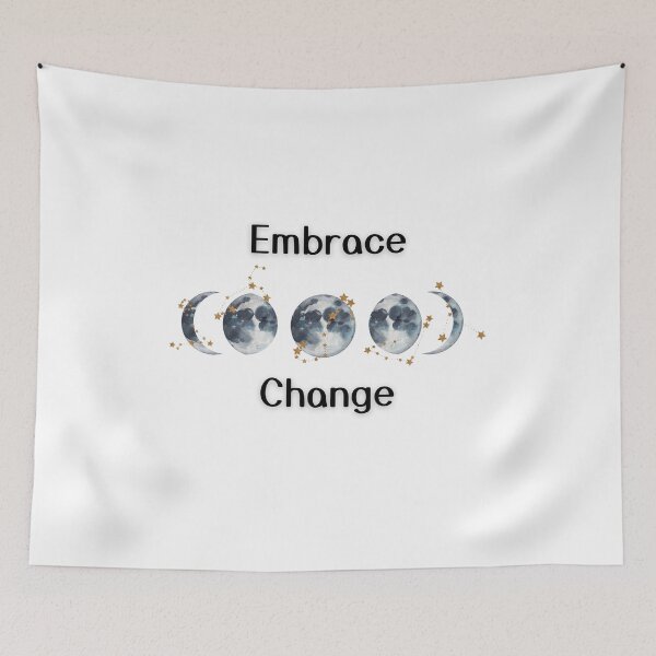 Item preview, Embrace Change - Moon Phases - Minimalistic Design designed and sold by Mechanical-Artt.