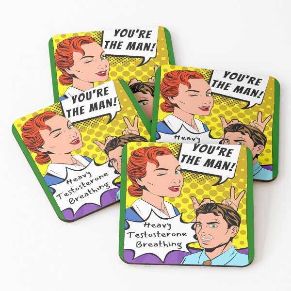 Item preview, Funny Retro Comics - Man vs Woman designed and sold by AEROSPACE-IND.