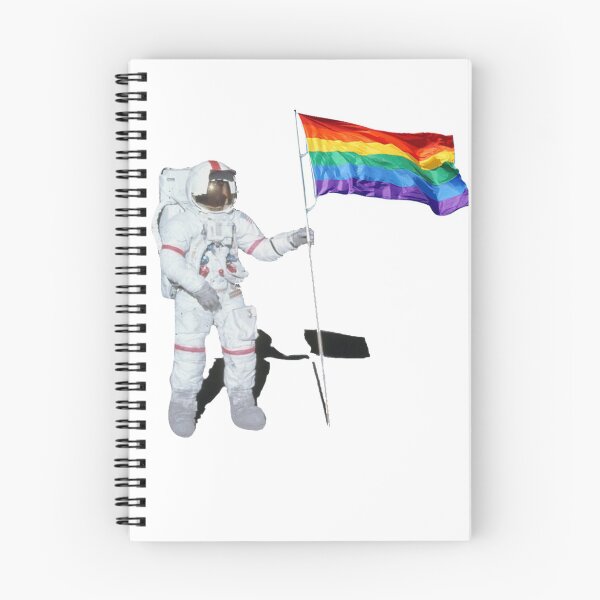 Item preview, Rainbow Pride Flag on the Moon designed and sold by TheGreatIAm.