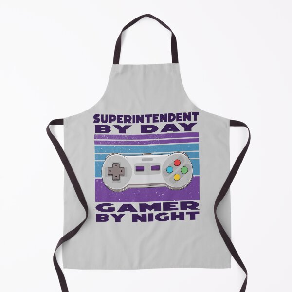 Item preview, Superintendent by day, gamer by night, dark text, overseer, funny supervisor, gamer lover gift, gaming and job title , leadership department designed and sold by SGS-.