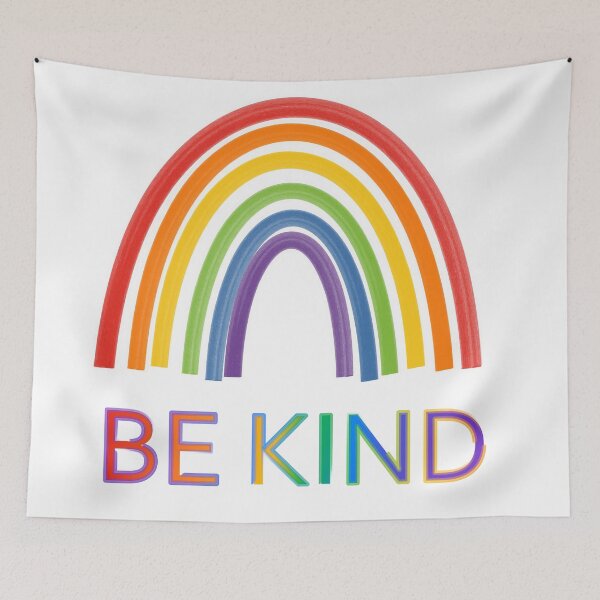 Item preview, Be Kind Organic Rainbow designed and sold by Inspirationmotivation.