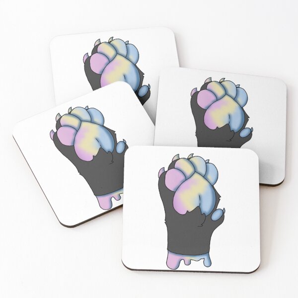 Item preview, Pansexual Pride Paw designed and sold by Jaspers-Wares.