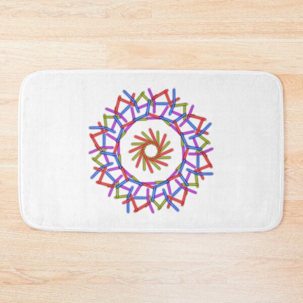 Item preview, Multicolored mandala, rainbow, abstract art designed and sold by Meo Design.
