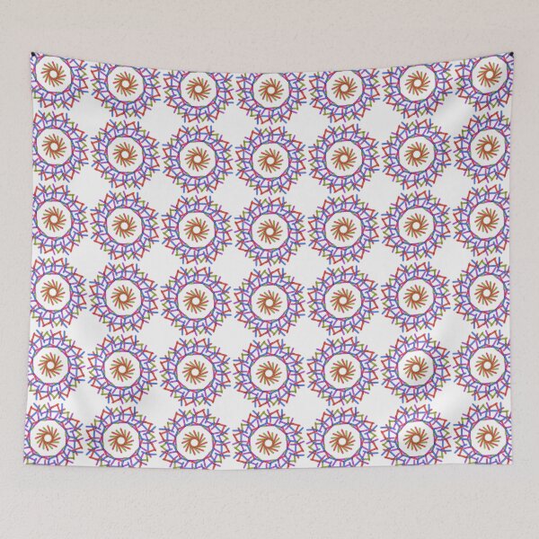 Item preview, Multicolored mandala, rainbow, abstract art designed and sold by Meo Design.