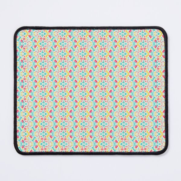 Item preview, Floral blue, red and yellow pattern designed and sold by Joturis.