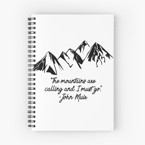 Item preview, "The mountains are calling and I must go" - John Muir designed and sold by samlee2016.