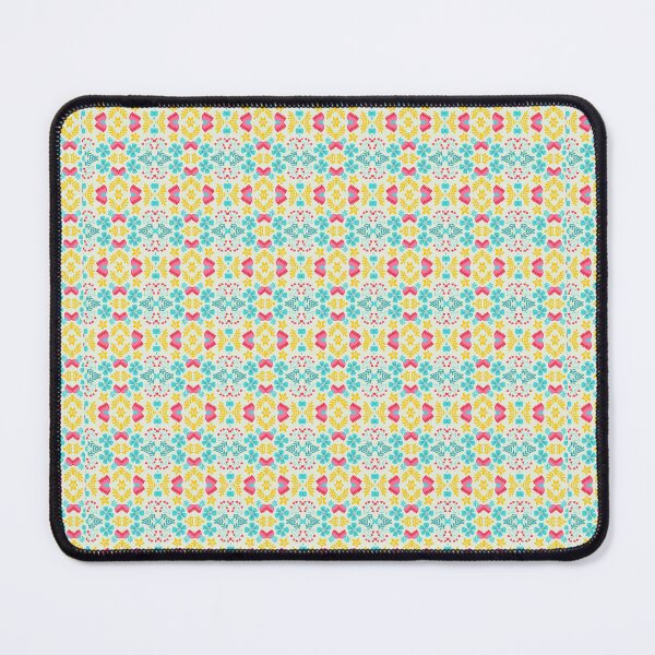 Item preview, Floral blue, red and yellow pattern designed and sold by Joturis.