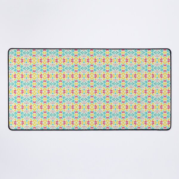 Item preview, Floral blue, red and yellow pattern designed and sold by Joturis.