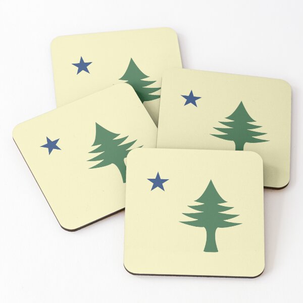 Item preview, Maine 1901 Original Tree and Star Flag designed and sold by portcitymaine.