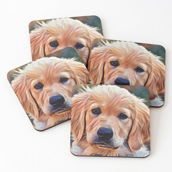 Item preview, A golden retriever watercolour design designed and sold by Doggymadness.