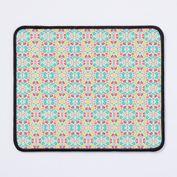 Item preview, Floral blue, red and yellow pattern designed and sold by Joturis.