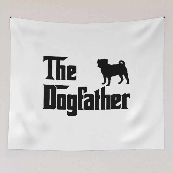 Item preview, The Dogfather Pug Dog shirt, Pug Father lovers, Best Pug Dog Lovers, Pug Dad Mom Dad Owner Christmas Birthday Gift designed and sold by xlnv.