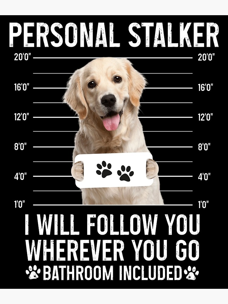 Personal Stalker Dog, Poodle, Funny Poodles Puppies Sayings, Poodle Owner  Gifts, Poodle Puppy, Personal Stalker I will Follow You Wherever You Go  Bathroom Included Poster for Sale by PRINTED .