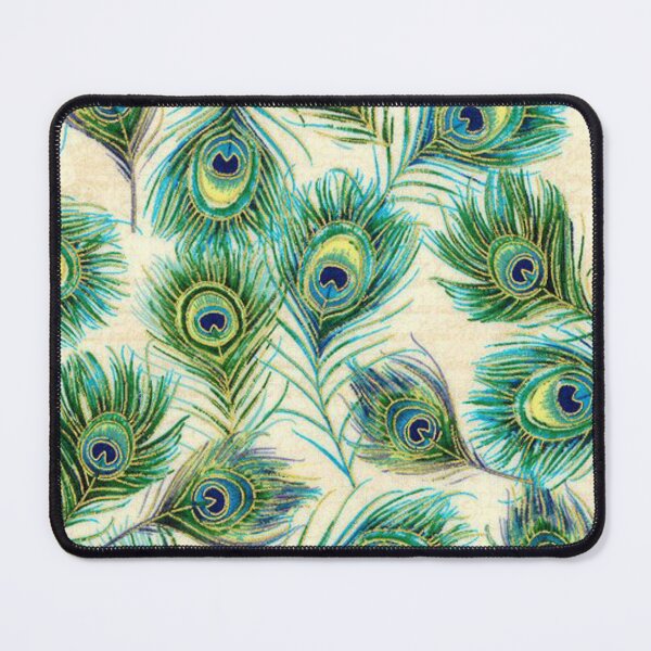 Item preview, Turquoise and Gold Peacock , beautiful and abstract and vintage Pattern Graphic decoration ,gift for mummy. designed and sold by THASSON.