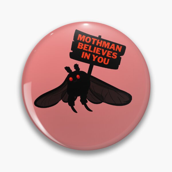 Item preview, Mothman Believes In You Sticker, Cryptids, Crytozoology, Vinyl designed and sold by Ssimo30.