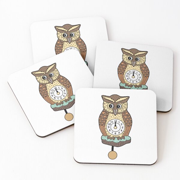 Item preview, Owl Clock designed and sold by nerdpins.