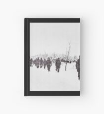 Bastogne Soldiers Marching in the Snow Hardcover Journal