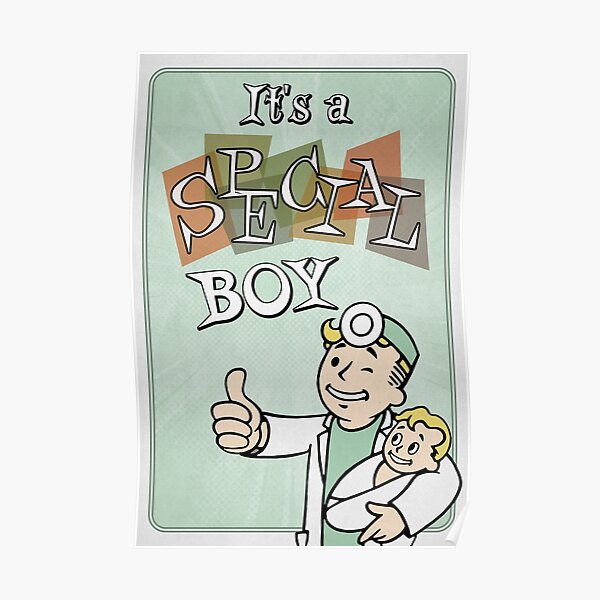 Póster «ESPECIAL. Niño estilo Fallout Shelter Felicitaciones por tu nuevo bebé (Revelación de