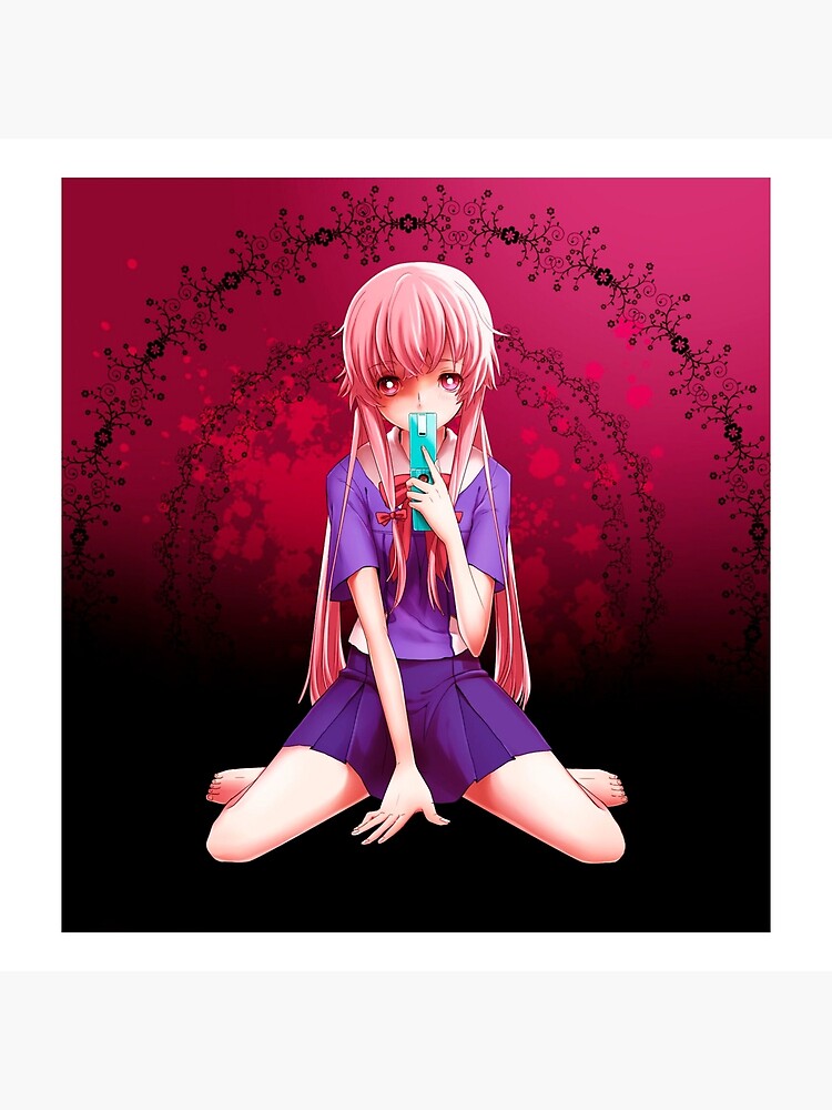 Gasai Yuno Mirai Nikki  Art Board Print for Sale by nAslan21