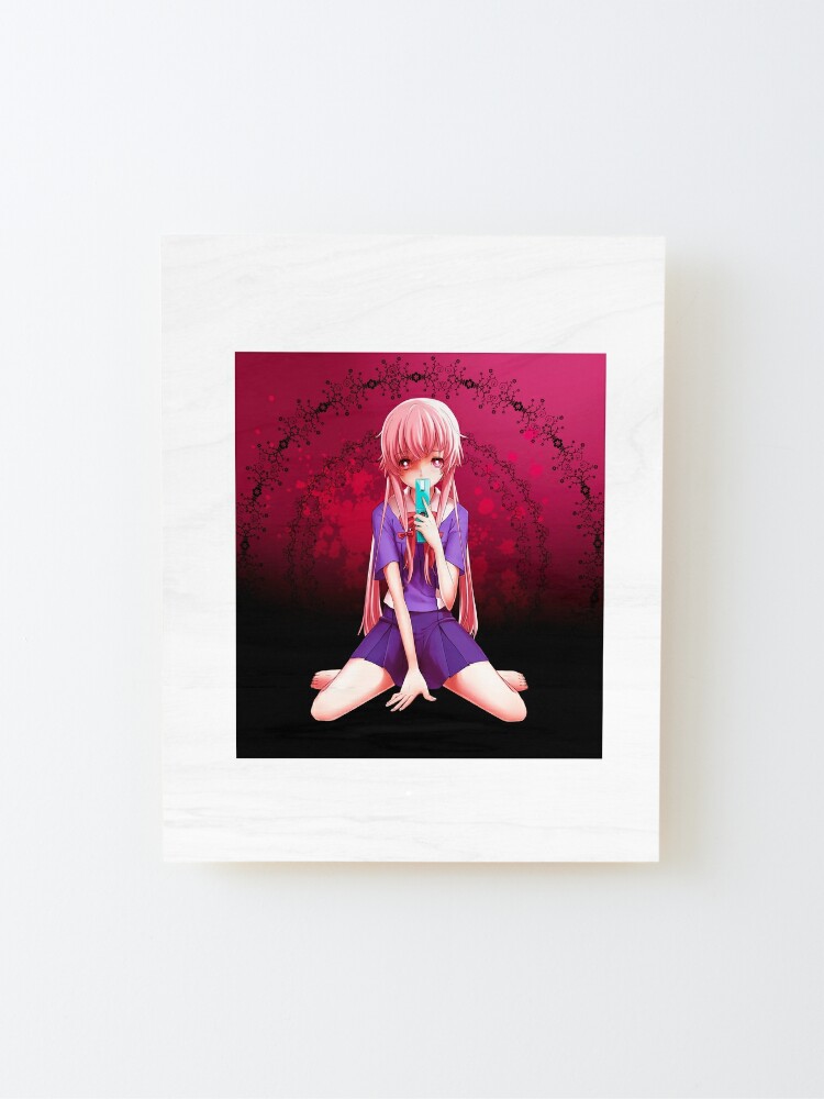 Gasai Yuno Mirai Nikki  Art Board Print for Sale by nAslan21