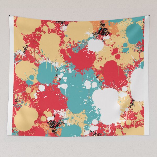 Item preview, Vibrant abstract spray paint art  designed and sold by TipTopTapo.
