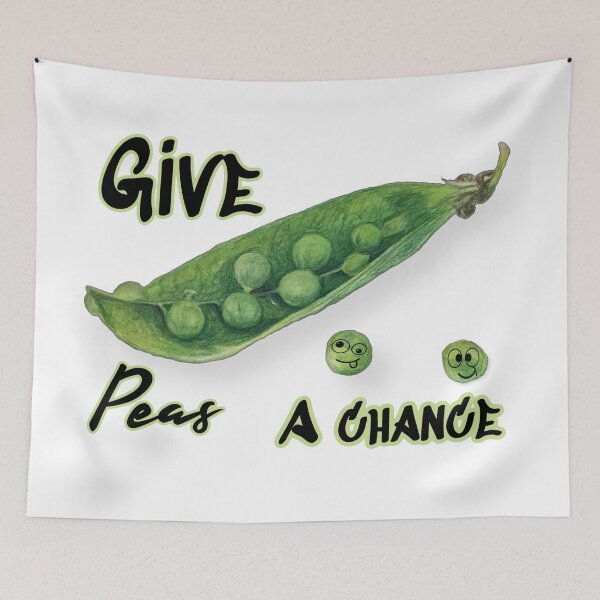 Item preview, Give peas a chance | peace quote designed and sold by NathBros.