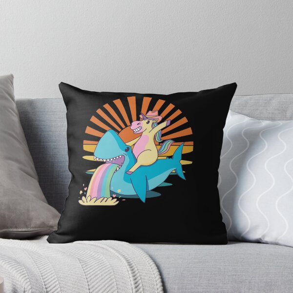Item preview, Cute Unicorn Riding a Shark Essential T-shirt For Girls designed and sold by Hema Thilakaratne.