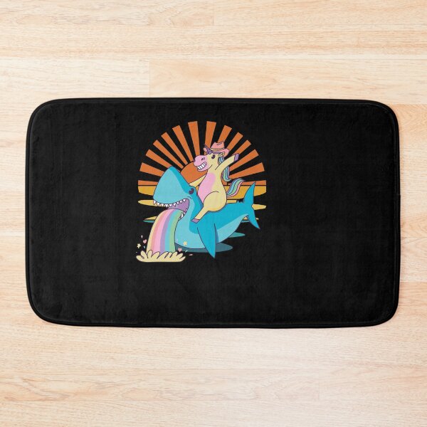 Item preview, Cute Unicorn Riding a Shark Essential T-shirt For Girls designed and sold by Hema Thilakaratne.