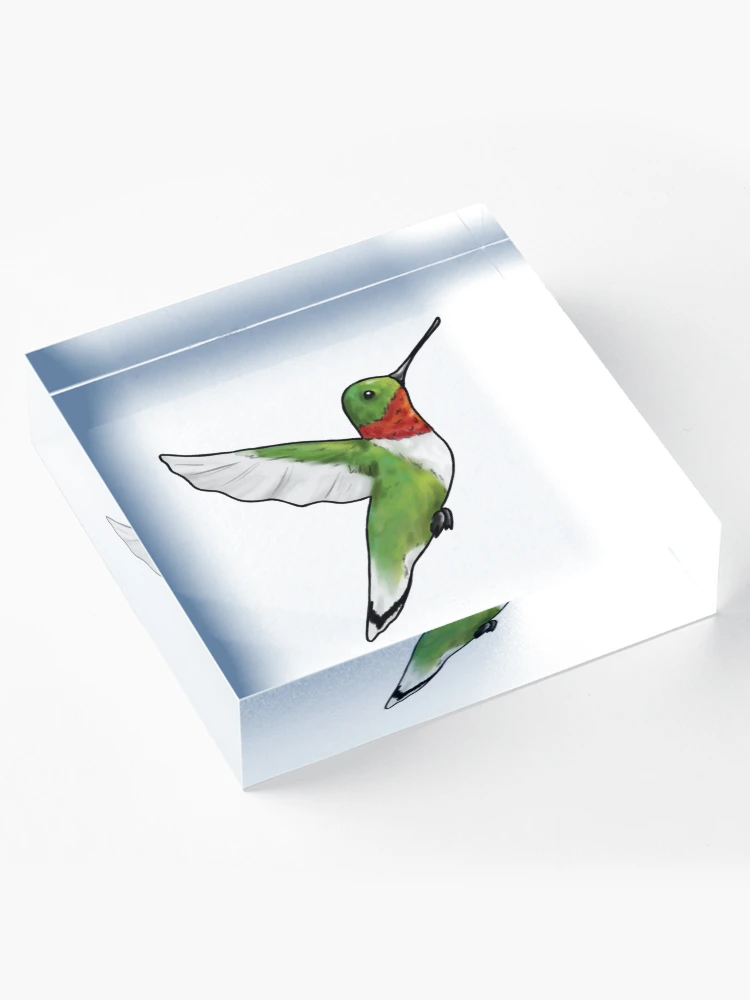 Thumbnail 4 of 5, Acrylic Block, Hummingbird designed and sold by Reeseworks.