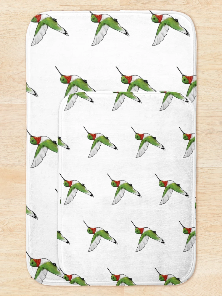 Thumbnail 5 of 6, Bath Mat, Hummingbird designed and sold by Reeseworks.