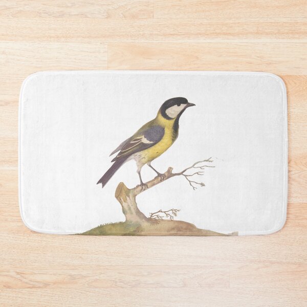 Item preview, Great Titmouse Bird with White Background designed and sold by FlippinTurtles.