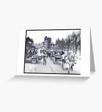 Villagers Escaping Bastogne Greeting Card