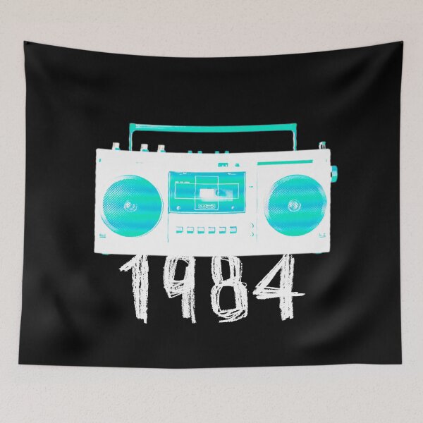 Item preview, Vintage Stereo Speaker 1984 , Gift for Orwell Fan, Writer or born in 1984 designed and sold by badlydrawnbabe.
