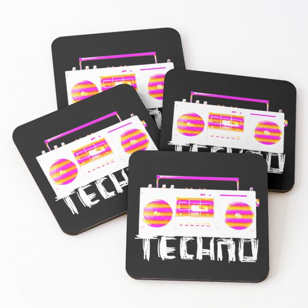 Item preview, Music Vintage Techno Stereo for Techno DJ designed and sold by badlydrawnbabe.