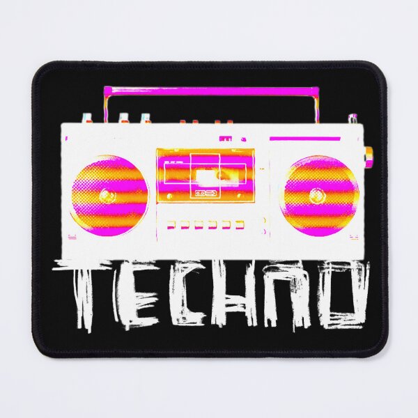 Item preview, Music Vintage Techno Stereo for Techno DJ designed and sold by badlydrawnbabe.